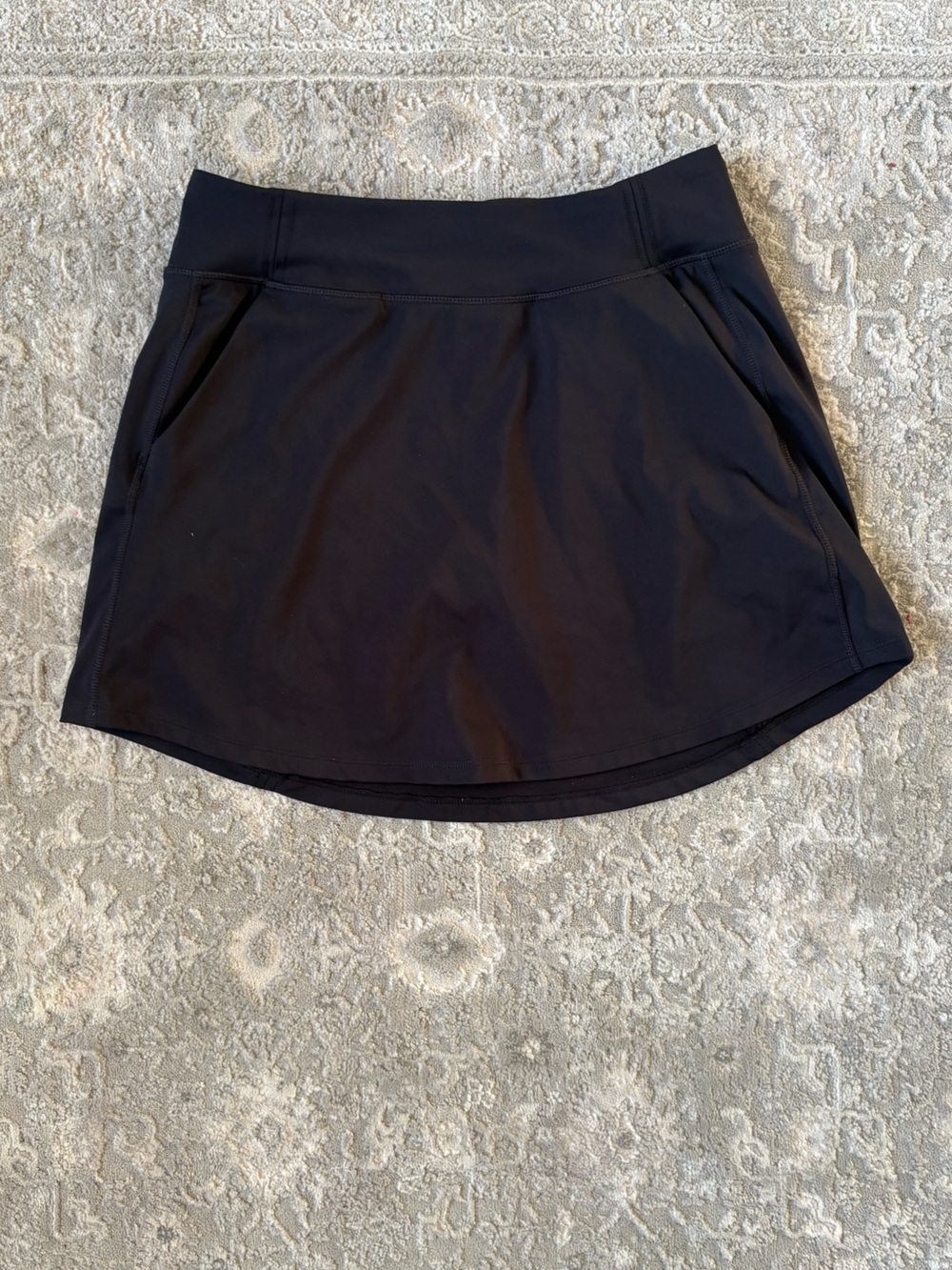 Lole Plain Black Performance Athletic Sports Skirt Skort